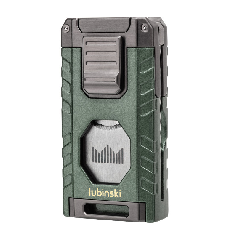 Accessories Experts Vape - LUBINSKI シガーライターガストーチジェットブルーフレームライター喫煙カッターシガーアクセサリー針パンチ葉巻ツール