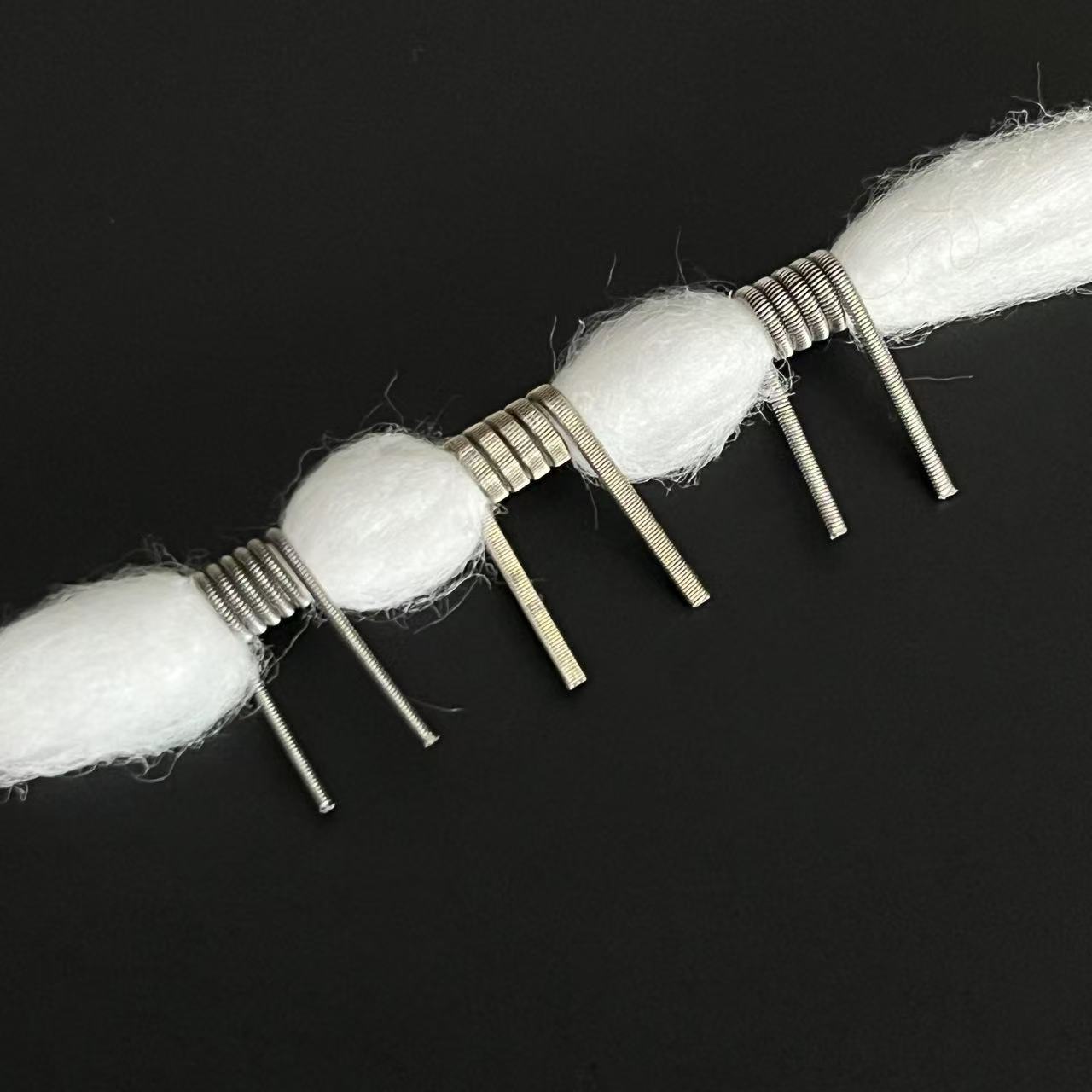 Coil Building Kit - 100 個 3.0 ミリメートルボア DL エイリアンスパイラルスプリング交換スペアツール抵抗修理クラプトンマニュアルスプリングワイヤーツール部品