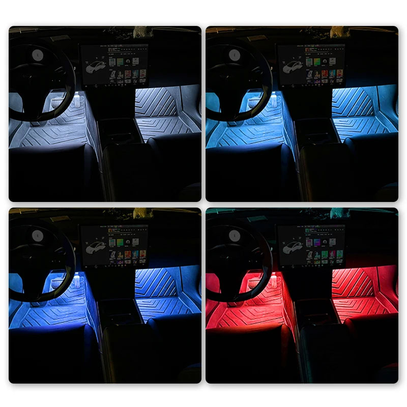車のネオンライトフットライト LED インテリア装飾バックラ - Vape Decoration のレビューと価格