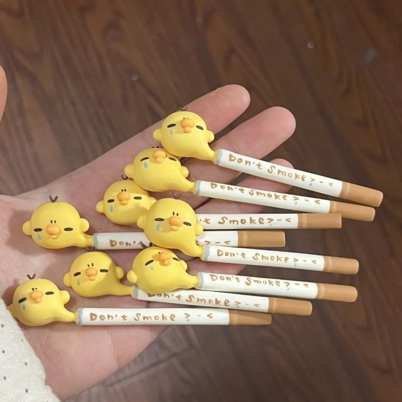 泣いているひよこヘアクリップ漫画タバコの形のヘアピン禁煙ヘア - Vape Decoration のレビューと価格