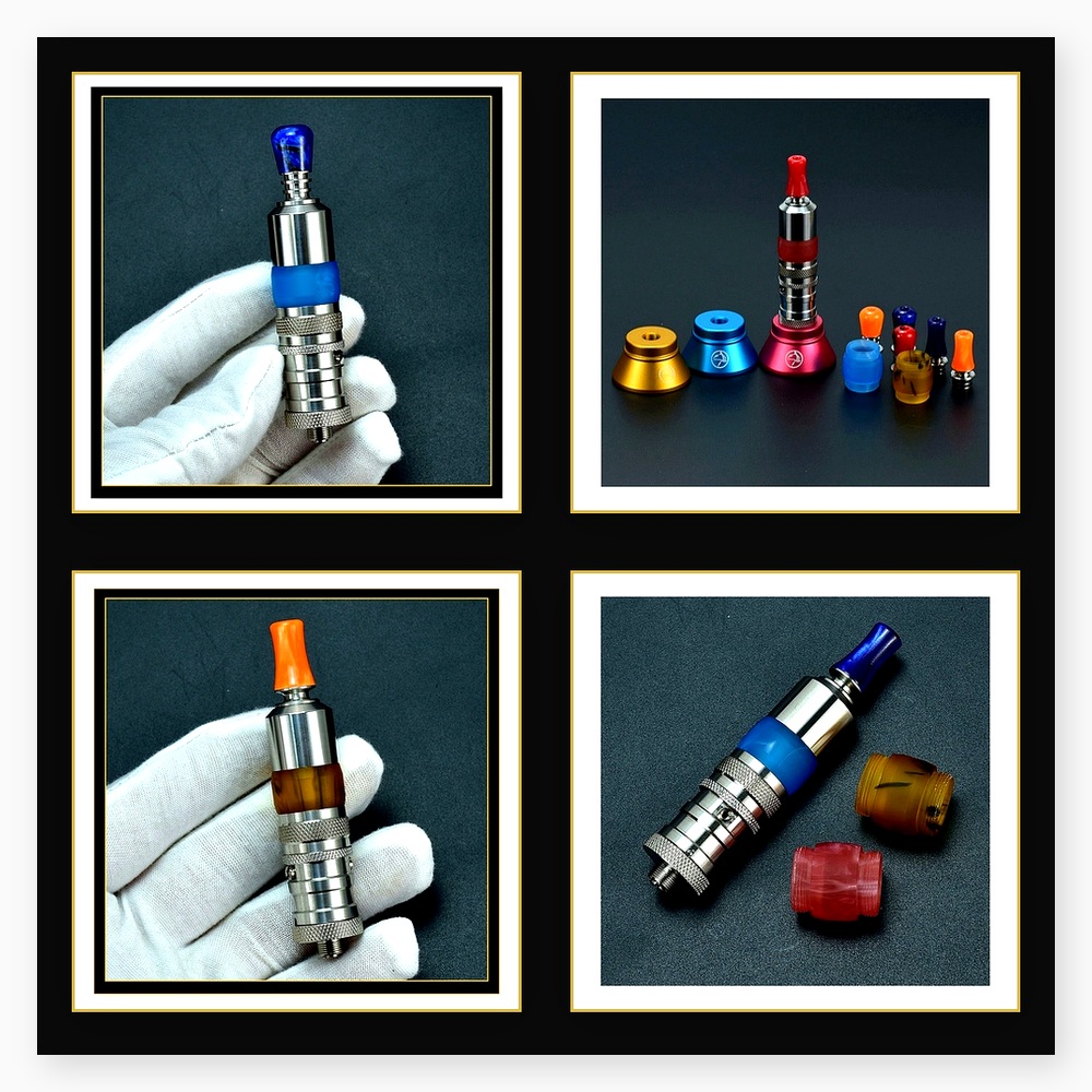 Wolfcoolvape Flash-e-Vapor デュア - Drip Tip Resin のレビューと価格