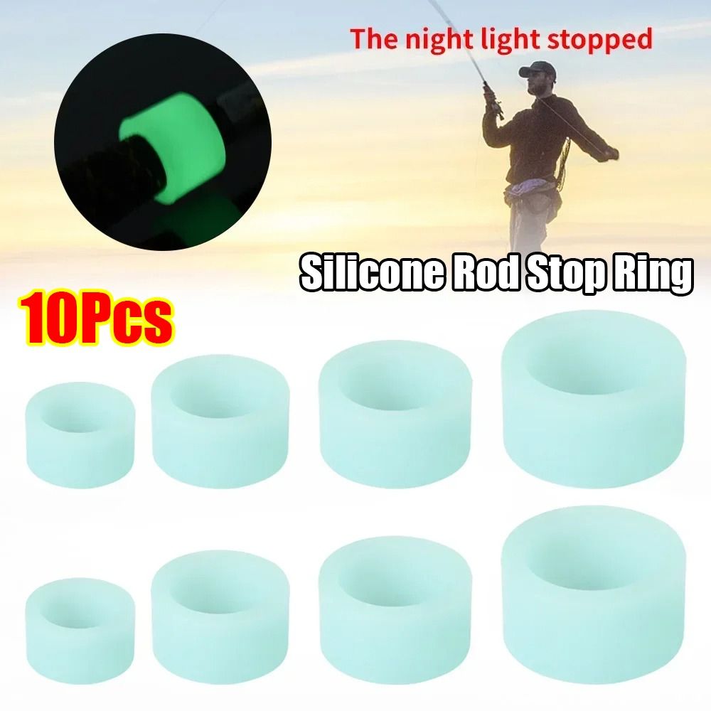 10 個の耐久性のあるシリコーン釣竿滑り止めサークル発光吸汗 - Vape Band Silicone のレビューと価格